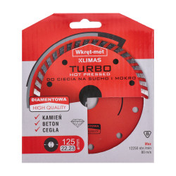 Profesionálny Turbo diamantový kotúč lisovaný za tepla 125x2.3x22 Profesionálny Turbo diamantový kotúč lisovaný za tepla 125x2.3x22